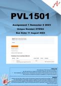 PVL1501 Assignment 1 (COMPLETE ANSWERS) Semester 2 2023 (678584) - DUE 11 August 2023