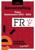 Samenvatting Frans Examen VWO 2024