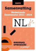 Samenvatting Nederlands Examen HAVO 2024