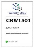 CRW1501 MCQ EXAM PACK 2023