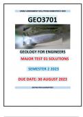 GEO3701 MAJOR TEST 01 SOLUTIONS SEMESTER 2 2023