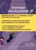 Samenvatting Sociologie voor de Praktijk - Hoeksema - 9e druk  - Hst 1 t&sol;m 7 &plus; oefentoets &plus; leerdoelen en meer