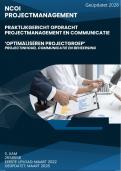 NCOI geslaagde moduleopdracht Projectmanagement en Communicatie - Probleem&colon; Projectgroep communiceert niet optimaal - Ge&uuml;pdatet 2026 - Cijfer 8&period;5 met feedback