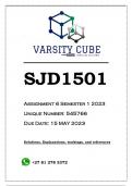 SJD1501 Assignment 6 &lpar;ANSWERS&rpar; Semester 1 2023 &lpar;545766&rpar;
