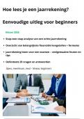 Hoe lees je een jaarrekening&quest; Simpel overzicht met alle basics - Nieuw 2026&colon; oefentoets