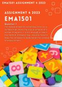 EMA1501 Assignment 4 2023 | Accurate and Detailed Answers are provided! Good Luck!