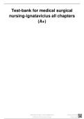 Test-bank for medical surgical nursing-ignatavicius all chapters &lpar;A&plus;&rpar;