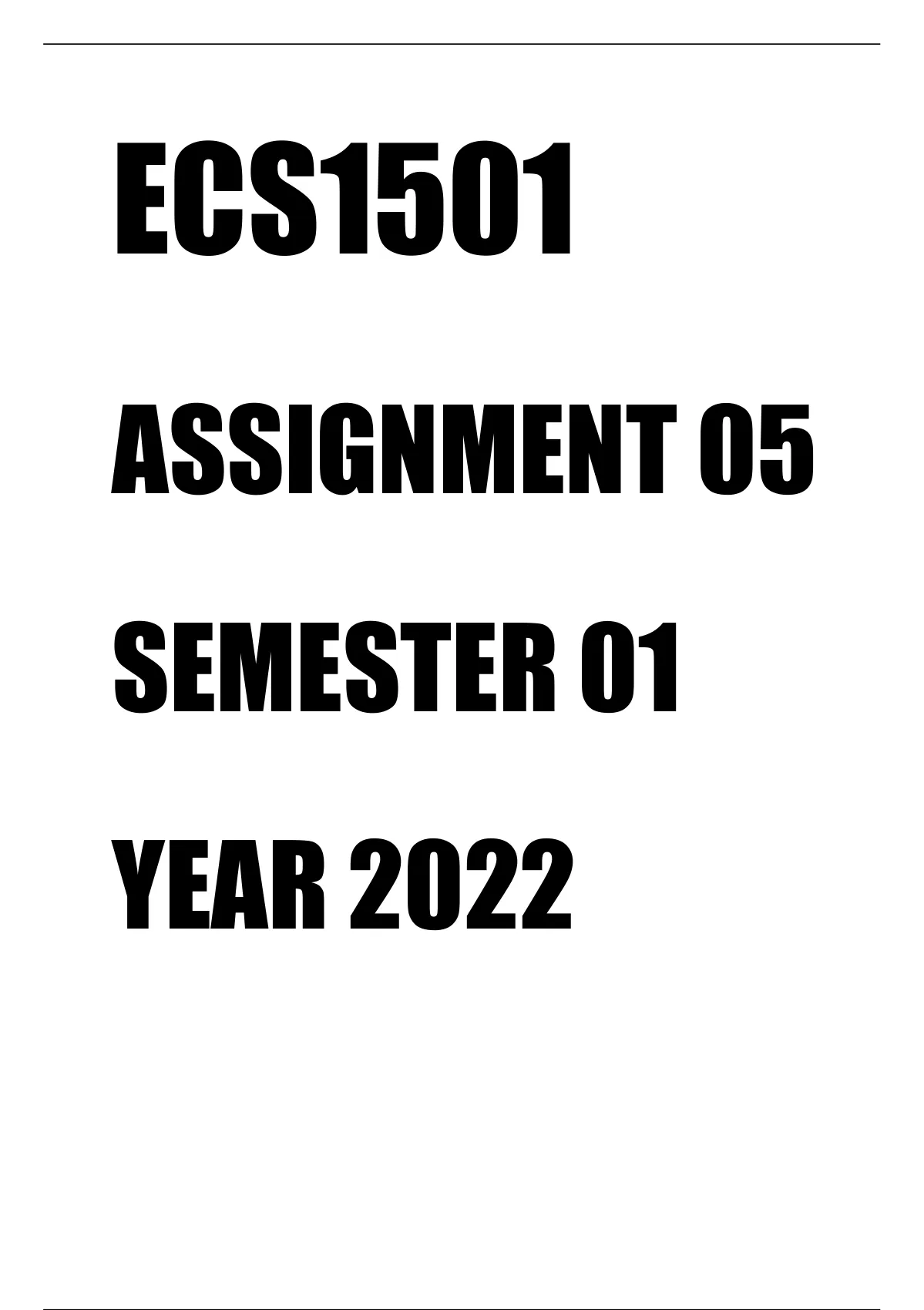 ecs1501 assignment 7 2023