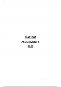 MAT1503 ASSIGNMENT 1-5(ALL) 2022