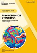 NCOI Geslaagde moduleopdracht Psychologisch onderzoek - Toegepaste Psychologie - Eindcijfer 9 met feedback - Ge&uuml;pdatet 2026