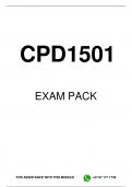 CPD1501 EXAM PACK 2025