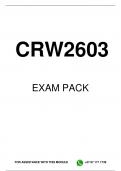 CRW2603 EXAM PACK 2023