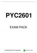 PYC2601 MCQ EXAM PACK 2023