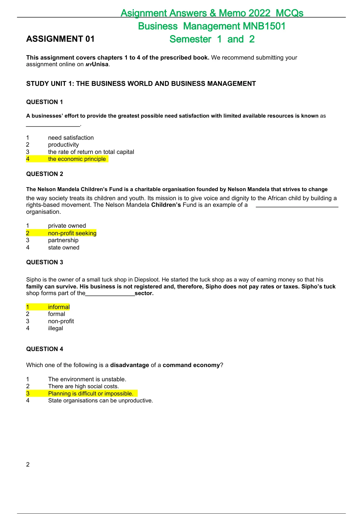 mnb1501 assignment 3 answers pdf
