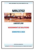 MRL3702 Assignment 02 Solutions, Semester 2, 2023