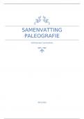 samenvatting Paleografie (2021-2022)