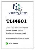 TLI4801 Assignment 2 (ANSWERS) Semester 2 2023 - DISTINCTION GUARANTEED