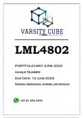 LML4802 Portfolio MAY JUNE 2023