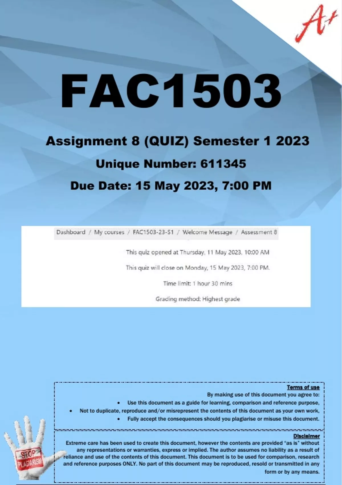 fac1503 assignment 5 2022