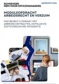 Schoevers moduleopdracht Arbeidsrecht en Verzuim - HRM voor Officemanagers - Geslaagd Cijfer 8 - Ge&uuml;pdatet 2026