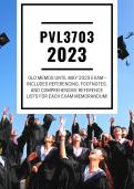 (2023) Up to Date PVL3703 Exam Pack 2023 (Old Until May 2023 Exam)