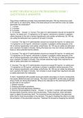 HURST REVIEW NCLEX-RN READINESS EXAM 1 QUESTIONS & ANSWERS