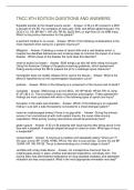 TNCC 8TH EDITION QUESTIONS AND ANSWERS&period; 