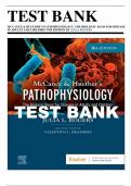 Test Bank For Pathophysiology 9th Edition McCance The Biologic Basis for Disease in Adults and Children By Julia Rogers