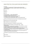 NAHQ PRACTICE CPHQ QUESTIONS AND ANSWERS