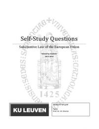 Solutions to all self study questions