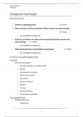 Samenvatting Biologische Psychologie 1 Kris Baetens 