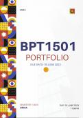 BPT1501 Portfolio Semester 1 ( DUE 19 JUNE 2023 )