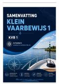 Samenvatting klein vaarbewijs 1 - kvb 1 - 2026