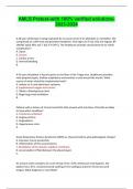 AMLS Pretest-with 100&percnt; verified solutions-2022-2023