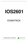 IOS2601 EXAM PACK 2026