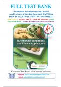 Test Bank For Nutritional Foundations and Clinical Applications A Nursing Approach 8th Edition By Michele Grodner; Sylvia Escott-Stump; Suzanne Dorner 9780323810241 Chapter 1-20 Complete Guide .