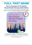 Test Bank For Davis Advantage for Psychiatric Mental Health Nursing 10th Edition By Karyn I. Morgan; Mary C. Townsend 9780803699670 Chapter 1-43 Complete Guide.