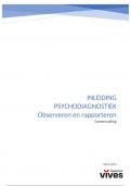 Samenvatting Observeren en rapporteren, ISBN: 9789043033817  Psychodiagnostiek