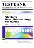 Test Bank For Clayton’s Basic Pharmacology for Nurses 19th and 18th Edition By Michelle J. Willihnganz, Samuel L. Gurevitz, Bruce Clayton Chapter 1-48