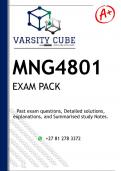 MNG4801 EXAM PACK 2024