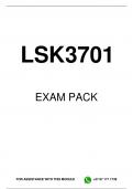 LSK3701 EXAM PACK 2024