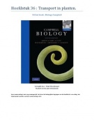 Campbell Biology hoofdstuk 36 : transport in planten