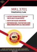 MRL3701 (JUST UPDATED) Exam Pack 2023 (Old until May 2023 Exam) Referencing, Footnotes and Reference List Included for each Exam Memorandum!
