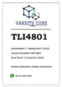 TLI4801 Assignment 1 (ANSWERS) Semester 2 2023 - DISTINCTION GUARANTEED