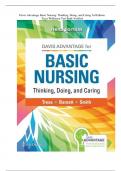 Davis Advantage Basic Nursing- Thinking Doing and Caring 3rd Edition Treas Wilkinson Test Bank