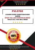 PVL3702 NEW Exam Pack Old until May Portfolio 2023 (Well researched and accurate answers given)