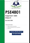 PSE4801 Assignment 1 (QUALITY ANSWERS) 2024 