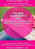 PYC4804 Assignment 3 2023 (887317) TWO Essays Provided! Due 21 June 2023