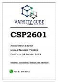 CSP2601 Assignment 4 (ANSWERS) 2023 (796262)
