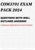 COM3701 EXAM PACK 2024